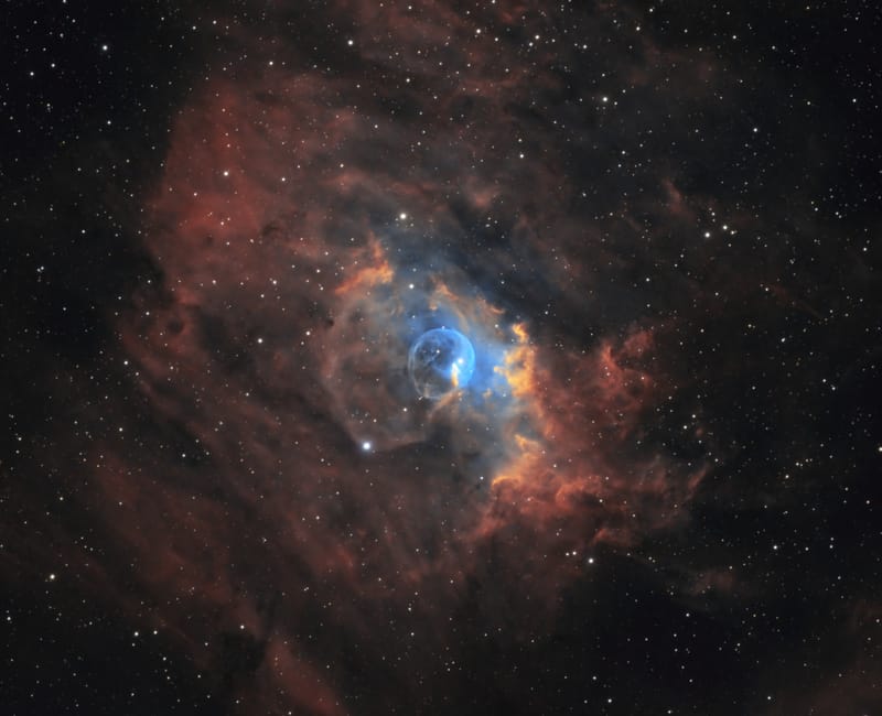 Bubble Nebula (NGC 7635) - SHO