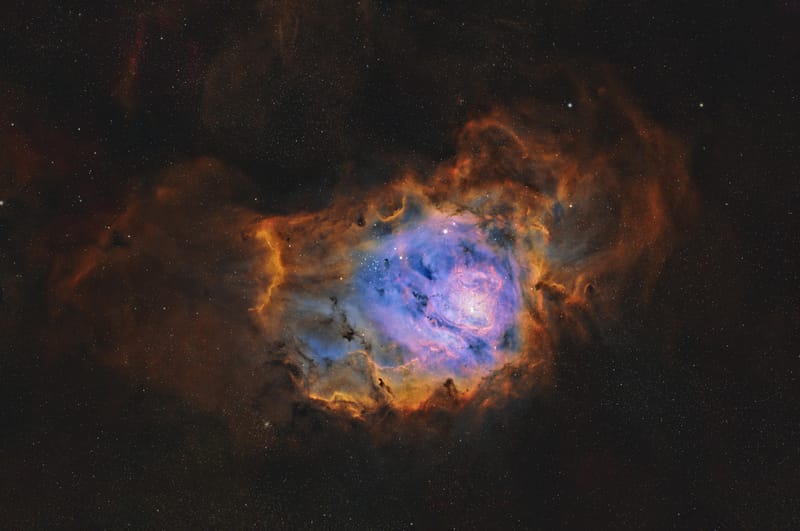 Lagoon Nebula (M8) - SHO